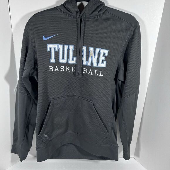 Nike Therma Fit Tulane Basketball Pullover Hoodie Hooded Sweatshirt Men's Small - Picture 1 of 7